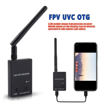 UVC OTG 5.8 G 150CH Audio FPV Prijímač Plastové Prijímača Full Kanál Pre Android Telefónu Tabletu Vysielač RC Drone Časti