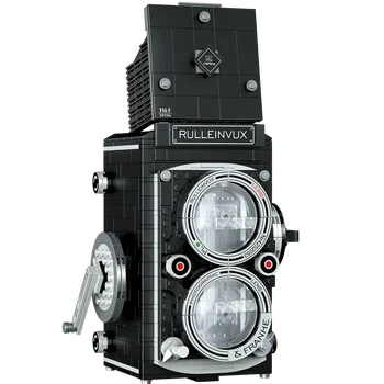 VEDEL POSTAVENÝ Klasický Digitálny Fotoaparát Model Mini Tehla Hračky pre Chlapcov Dospelých Montáž Dizajn Blok Súpravy Klasická Kolekcia Projektor