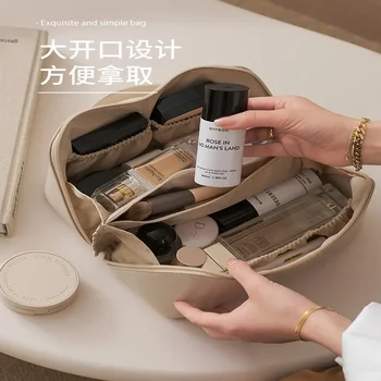 Veľkú Kapacitu Cestovné Wash Bag PU Prenosné Dropshipping kórejský make-up Taška