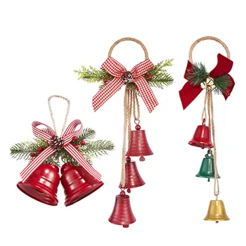 Vianočné Zvony Ozdobné Zvončeky Veselé Vianočné Zvony Vianočný Stromček Visí Prívesok Ornament, Kovové Zvončeky pre Home Decor