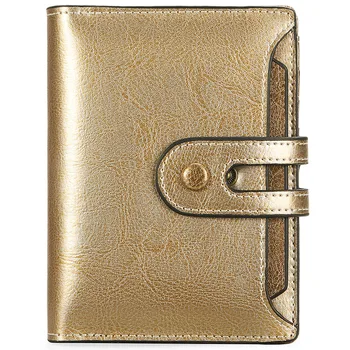 W015 dámske Krátke Multi Zips Kožené Peňaženky Veľkú Kapacitu karty Držiteľ Mince Kabelku