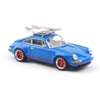 Xcartoys1:64 Porsche Singer964 surf modré športové auto simulácia zliatiny modelu auta