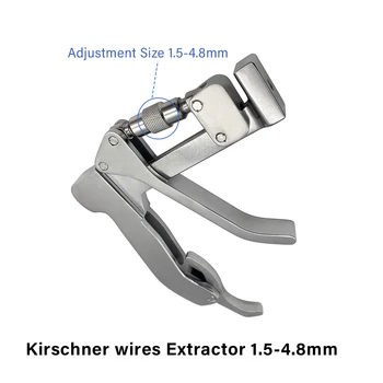 Z nehrdzavejúcej ocele Kirschner drôty Extractor Kosti Kirschner Pin Nechty Kliešte Kliešte Ortopédia Chirurgické nástroje