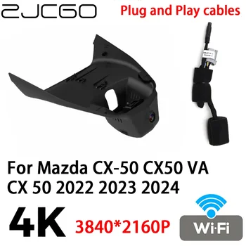 ZJCGO 4K 2160P Auta DVR Dash Cam Kamera, videorekordér Plug and Play pre Mazda CX-50 CX50 VA CX 50 2022 2023 2024