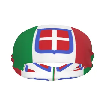 Čelenka Vlajky Talianska Tlač Headwrap Hairband pre Tenis, Telocvičňa, Fitness pokrývku hlavy Vlasy Príslušenstvo