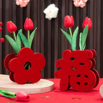 Čínske Svadobné Dekor Ploche Ornament Dvojité Šťastie Nápady Čínske Svadobné Izba Dekor 3d Stojí Kvety Mariage Dodávky