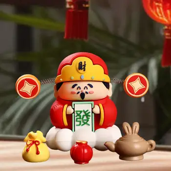 Čínsky Nový Rok Bohatstvo Nesmrteľných Socha Silikónové Tabuľka Ornament Dekoratívne Mytologické Sochy pre kolaudačné párty Štýlový Darček
